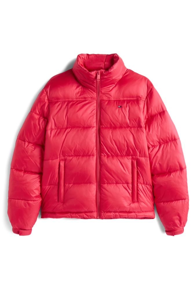 TJW PCKBL HOOD ESS DW0DW21619 XI5 VINTAGE CERISE